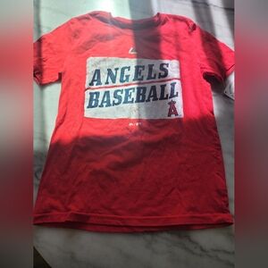Angels Baseball Tshirt Youth M 10/12